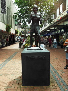 Johnny Owen statue in Merthyr Tydfil