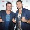 Joe Calzaghe and Nathan Cleverly (Photo: Nathan Cleverly, Twitter)