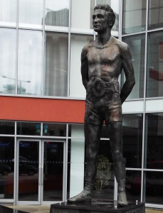Jim Driscoll statue in Cardiff